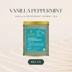 Luxmi Estates - Organic Peppermint Tea with Natural Vanilla Extract - Loose Leaf - 25g (12 Cups) Tea Bags, Limited Fall Tea With the Natural Sweetness of Vanilla, Perppermint Aids Digestion