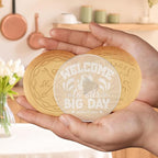 Personalized Wedding Cookie Stamp Custom Acrylic Cookie Embossing Mold with Handle for Baking Decoration