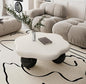 35" Cloud Coffee Table with 3 Ball Legs, Modern Minimalist Petal Center Table by BSYEIO