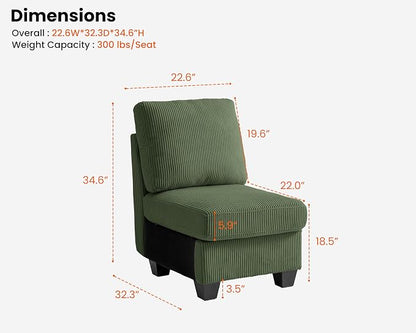 CHIC HOUSE Modular Sectional Sofa - Image 2
