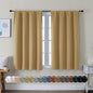 Simplebrand Ava Gold Short Blackout Curtains by Simplebrand