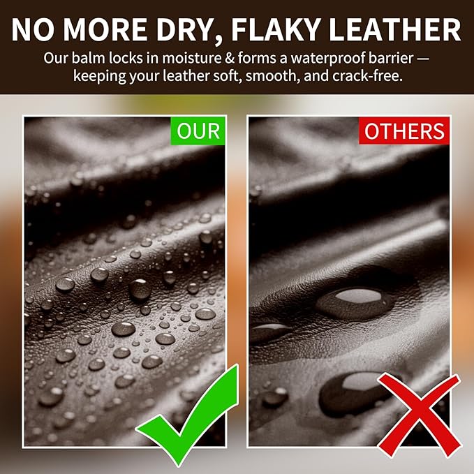 Leather Recoloring Balm and Scratch Repair Kit, Dark Brown Leather Restorer - Image 4
