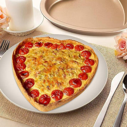 Specialty Forms NonStick Baking Tray Shaped Cake Bread Pizza Baking Pan Golden Carbon Steel