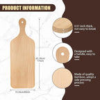 Lounsweer 6 Pcs Thicken Cutting Board Bulk Wood Board for Chopping Serving Charcuterie Material for Laser Engraving Mother' Day Wedding Housewarming Gift