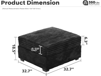 ovios 32.7 inches Ottoman Seat Module - Image 2