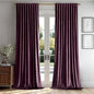 MIULEE Dark Purple Velvet Curtains 52x90 inches Luxury Blackout Curtains | by MIULEE