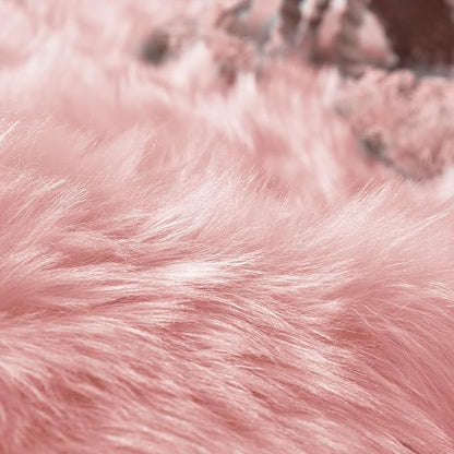 Goolela Pink Area Rugs 10x12 Fluffy Fuzzy Furry Rug - Image 7