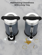 120 Cups Coffee Urn,18L Double Wall Commerical Coffee Maker for Buffet Catering Wedding Gathering,Large Capacity Hot Coffee Dispenser, Stainless Steel Hot Water Urn