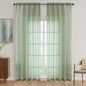 Sage Green Bedroom Curtains 2 Panel Sets 90 Inch Length, 59 Inch Extra Wide by OVZME
