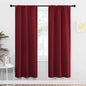 NICETOWN Christmas Burgundy Curtains Blackout Drape Panels by NICETOWN