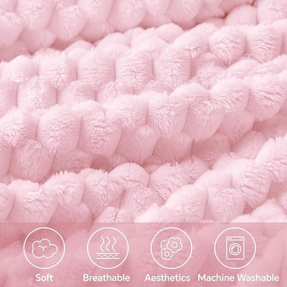 BEDELITE Throw Blanket for Couch, Soft Cozy Gifts for Women, Cherry Blossom | - Image 3