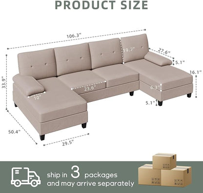 Shintenchi U-Shaped Sectional Couches - Image 2