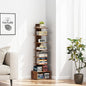 TUTOTAK Narrow Bookshelf, Vertical 8-Tier Bookcase, Spine Book Shelf by ChoosetutotakFurnitureBuildYourCozyHome