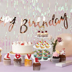 5 Pcs Dessert Table Display Set, White Plastic 2 Pcs Round 3 Tier Cupcake Stand Cup Cake Tower Stand with Metal Rod & 3 Pcs Serving Tray for Baby Shower, Tea Party, Wedding, Birthday Party