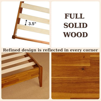 Bme Selina King Size Bed Frame, Handwoven Paper Cord Headboard, US Patent - Image 5