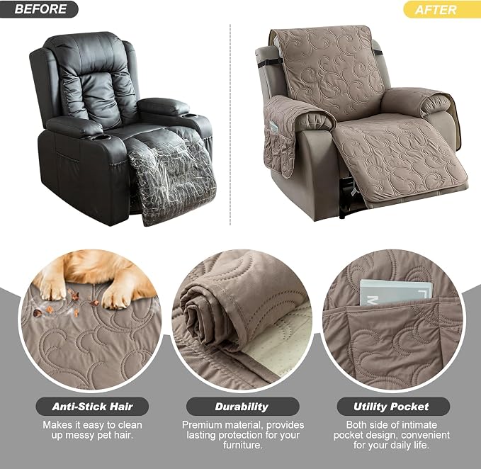 100% Waterproof Recliner Chair Cover, Recliner Chair Covers - Image 4