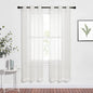 NICETOWN Sheer Curtains for Bedroom Windows, Grommet Casual Soft Voile Sheer by NICETOWN