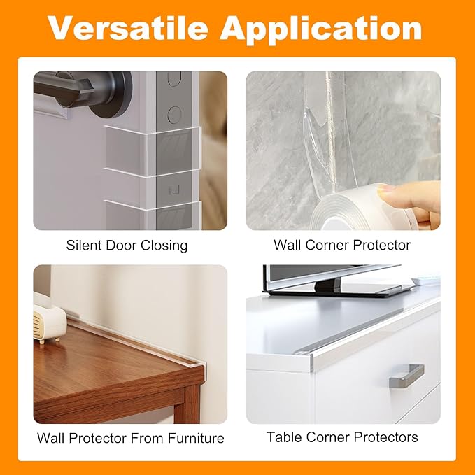 Corner Protectors Baby Proofing, 2 in x 6.6ft Clear Edge Protector Strip - Image 5
