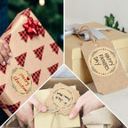 500pcs 2" Label Stickers for Jars and Lids, 4 Different Wreath Designs, Kraft Sticker Labels for Pantry, Mason Jars, Canning, Bottles
