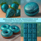 Bulk 20g Light Blue Edible Glitter for Drinks | Premium Edible Glitter for Cakes, Cocktails, Light Blue Cake Decorating Decorations Food Grade, Vegan, Kosher, Halal, Gluten Free - Made in USA