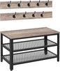 HOOBRO Hall Tree Entryway Storage Bench, Coat Rack Shoe Bench, Shoe Rack by HOOBRO