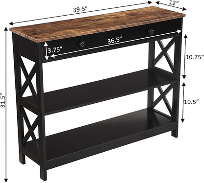 Convenience Concepts Oxford 1 Drawer Console Table - Image 3