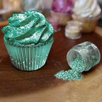Bakell Emerald Green Tinker Dust - (45g 1x Shaker Jar) | Add a Radiant Touch to Desserts and Beverages with Edible Glitter!
