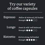 Amazon Brand - Solimo Ristretto Capsules, Dark Roast, Compatible with Original Brewers, Pack of 1x50 Capsule (50 count)