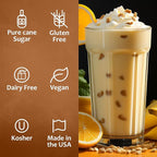 Syruvia Banana Flavored Syrup - 25.4 fl oz - Kosher Flavored Syrups, Gluten Free, No Coloring, Perfect for Drinks, Soda, Shakes, Cocktails, Desserts, and More.