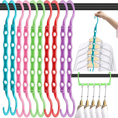 DUCOO Space Saving Hangers 10 Pack, Heavy Duty Magic Cascading Hanger Organizer by Unknown