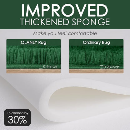OLANLY Area Rugs for Living Room Bedroom, Machine Washable 4x5.9 ft Soft Fluffy - Image 6