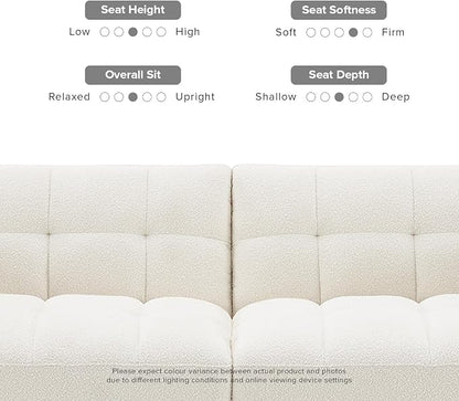 mopio 76.4" Futon Sofa Bed, Sleeper Sofa, Mid Century Modern Futon Couch - Image 5