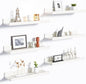 upsimples Floating Shelves for Wall, Wall Shelves for Decor Storage Set of 6 by upsimples