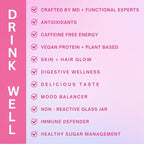Eleven TLC, Berry Well Superfood Wellness Drink Latte + Mix, Caffeine-Free, or Herbal Tea, Blue Spirulina, Blue Butterfly Pea Flower, Organic Maca, Keto Friendly, Vegan, 63 Servings