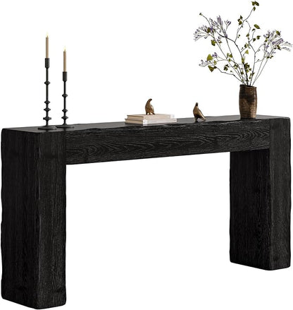 Solid Wood Console Table, 63-Inch Farmhouse Sofa Table Behind Couch - Image 8