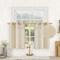 Short Window Linen Curtains 30 Inch Length by LAMIT