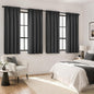 MIULEE Grey Blackout Curtains 4 Panels Set 72 Inch Length Bedroom | Thermal by MIULEE