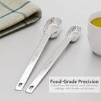 1g (1/2tsp|2.5ml) Matcha Scoop, Stainless Steel Slender Measuring Spoon for Matcha Tea Powder