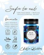 Sweet Spell Edible Glitter (15g) - Shimmer Sparkles for Drinks, Cakes, Cocktails - 100% Edible & Food Grade Glitter, Vegan, Gluten-Free (Blue)