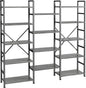 SUPERJARE Triple Bookshelf, Bookcase by SUPERJARE