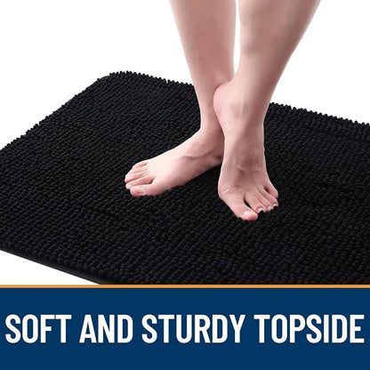 OLANLY Dog Door Mat for Muddy Paws 48x30, Super Absorbent Chenille Mud Mat | - Image 4