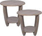 COZAYH Set of 2 Rustic Farmhouse End Tables by COZAYH