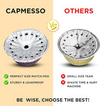 CAPMESSO Aluminum Foils Lids for Vertuo Reusable Pods,Compatible for Refillable Vertuo Pods, 100pcs Coffee Pods Foil Seals Covers(100/package)