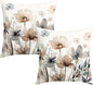AVOIN colorlife Poppy Flowers Chinoiserie Pillow Covers 18x18 Inch Set of 2 | by AVOINcolorlife