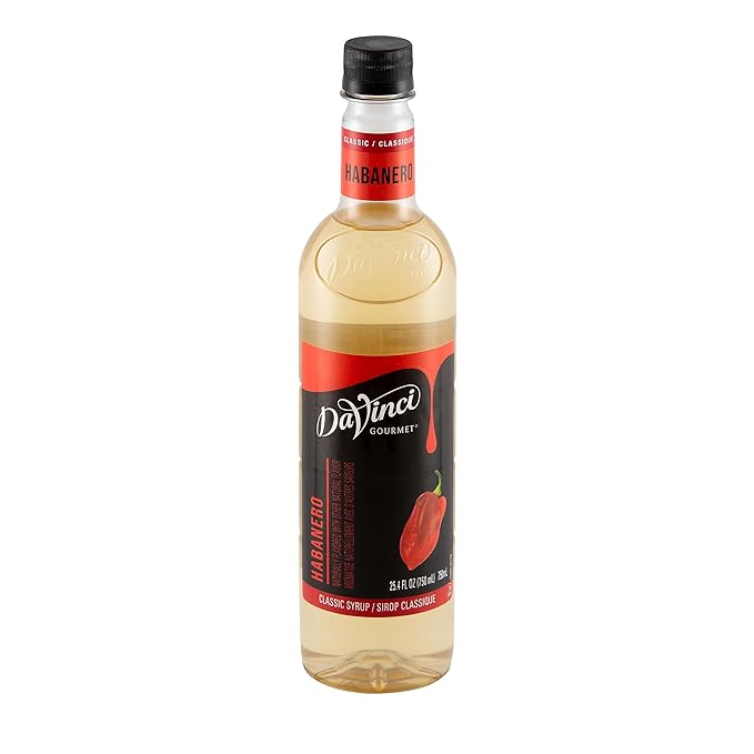 DaVinci Gourmet Classic Habanero Syrup, 25.4 Fluid Ounces (Pack of 4)
