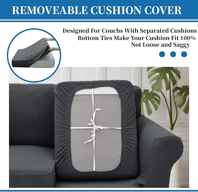 XINEAGE 2026 New 4 Pieces Extra Large Couch Covers - Image 6