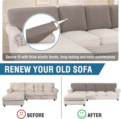 H.VERSAILTEX Backrest Cushion Covers Sectional Couch Back Cushion Covers - Image 5