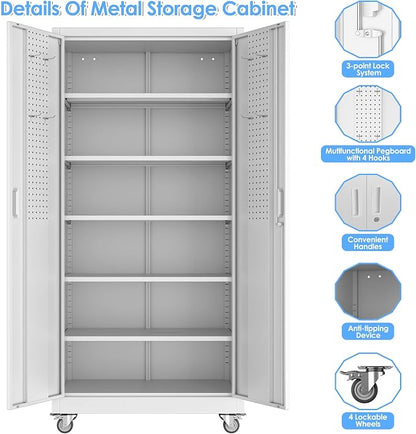 SUXXAN Metal Garage Storage Cabinet - Image 4