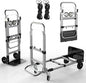 White Convertible Hand Truck Dolly Cart by NEBICALS