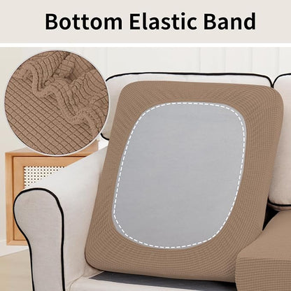 Easy-Going Stretch 2 Pieces Couch Cushion Cover - Image 4